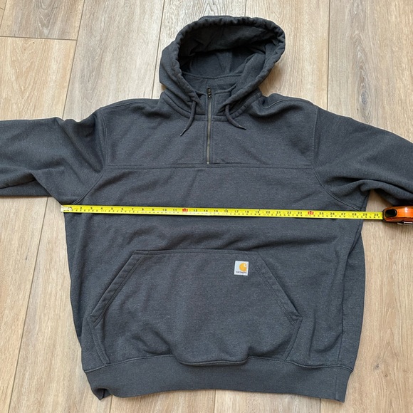 Carhartt Dark Gray Rain Defender Hoodie with Logo - Picture 9 of 12